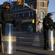 State troopers along Pennsylvania Avenue, in Baltimore.